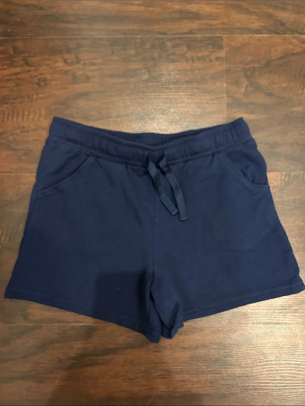 Carter's Navy & Coral Girls' Cotton Drawstring Shorts Set Sz 8